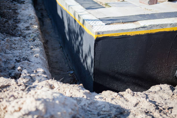 Residential Interior Drainage System installation at a Northfield, NJ home by SJ Waterproofing Pros